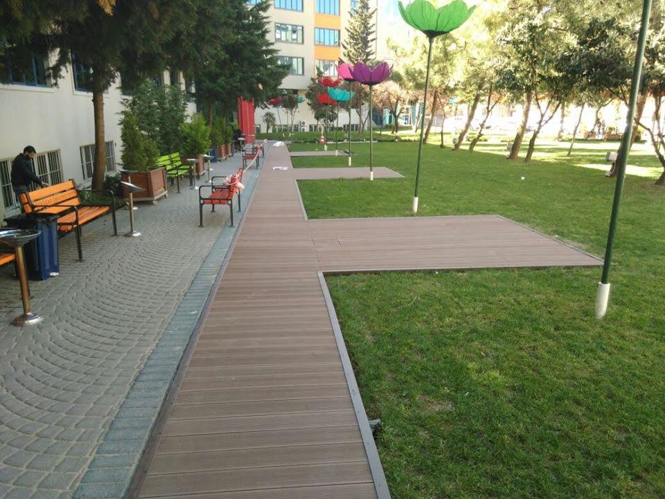 Kompozit deck yürüyüş yolu zemin çalışması